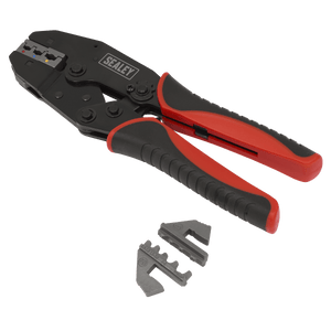 Sealey AK3857 Ratchet Crimping Tool Interchangeable Jaws - AK3857 - Sealey Tools UK - Trade Counter Direct