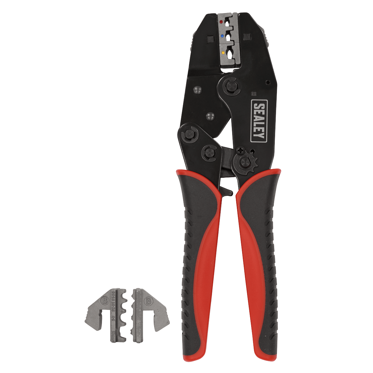 Sealey AK3857 Ratchet Crimping Tool Interchangeable Jaws - AK3857 - Sealey Tools UK - Trade Counter Direct