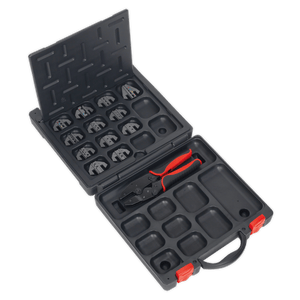 Sealey AK3858COMBO Ratchet Crimping Tool with Jaws and Storage Case - AK3858COMBO - Sealey Tools UK - Trade Counter Direct