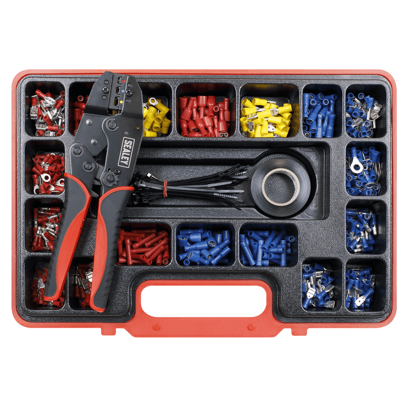 Sealey AK386 Ratchet Crimping Tool Kit 552pc - AK386 - Sealey Tools UK - Trade Counter Direct