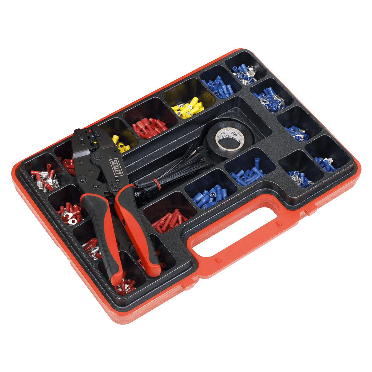 Sealey AK386 Ratchet Crimping Tool Kit 552pc - AK386 - Sealey Tools UK - Trade Counter Direct