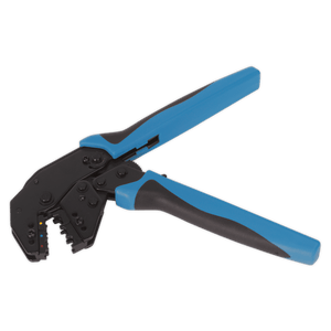 Sealey AK3863 Angled Head Ratchet Crimping Tool Insulated Terminals - AK3863 - Sealey Tools UK - Trade Counter Direct
