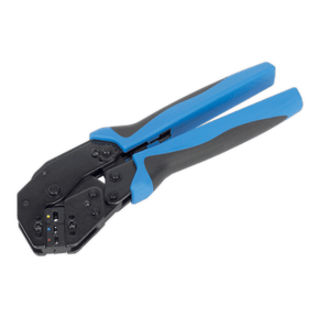 Sealey AK3863 Angled Head Ratchet Crimping Tool Insulated Terminals - AK3863 - Sealey Tools UK - Trade Counter Direct