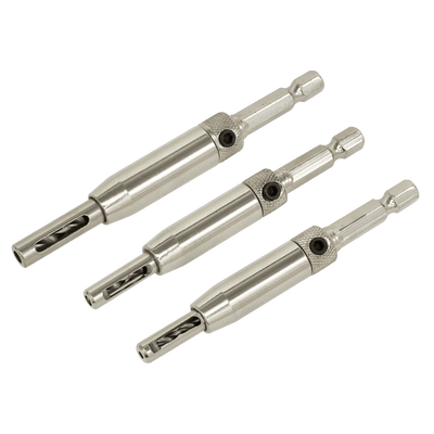 Sealey AK3HD Self-Centring Chamfered Hinge Drill Set 3pc - AK3HD - Sealey Tools UK - Trade Counter Direct