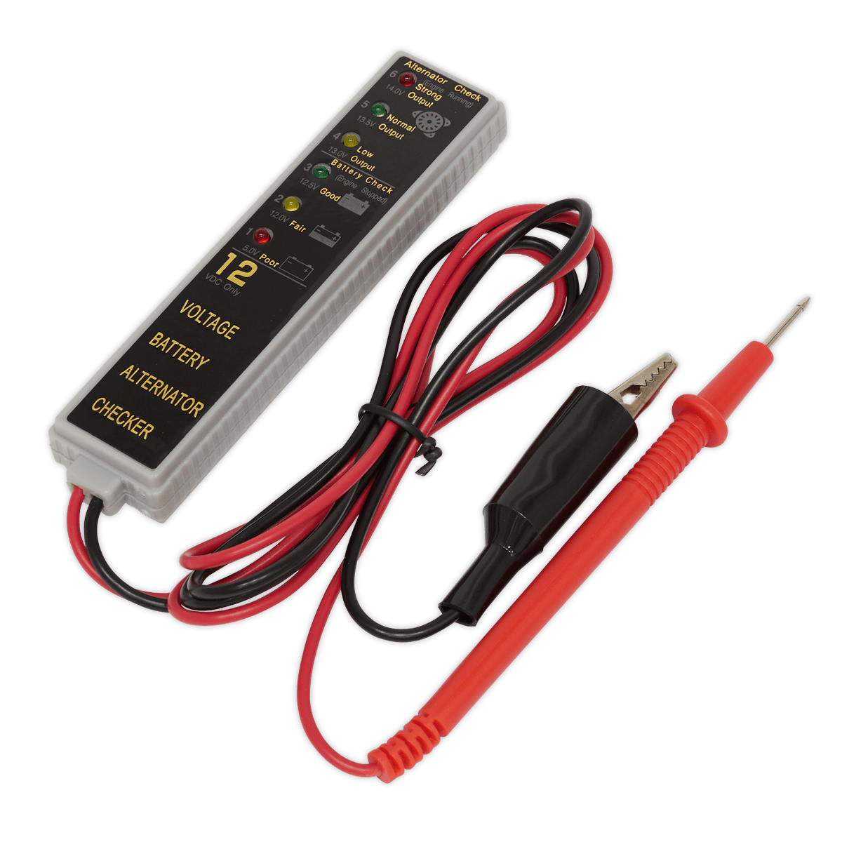 Sealey AK400 LED Battery & Alternator Tester 12V - AK400 - Sealey Tools UK - Trade Counter Direct