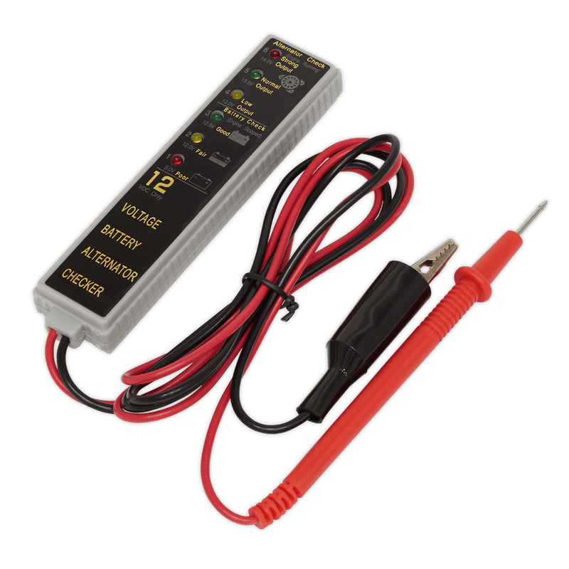 Sealey AK400 LED Battery & Alternator Tester 12V - AK400 - Sealey Tools UK - Trade Counter Direct