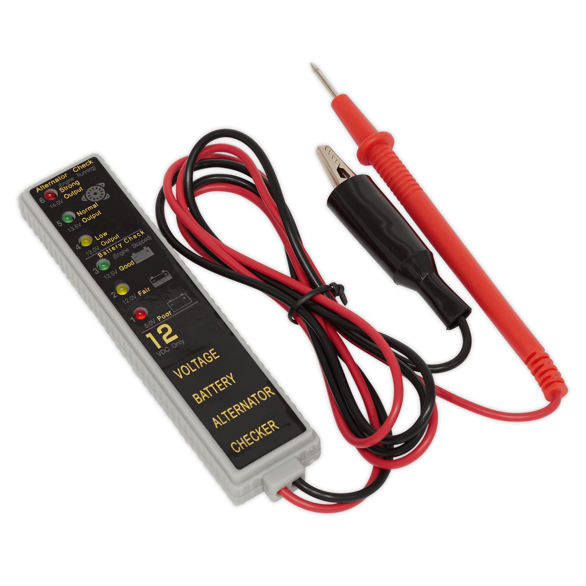 Sealey AK400 LED Battery & Alternator Tester 12V - AK400 - Sealey Tools UK - Trade Counter Direct
