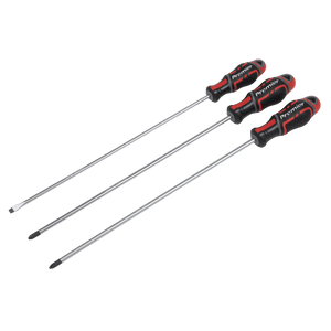 Sealey AK4372 GripMAX® Screwdriver Set Long 3pc - AK4372 - Sealey Tools UK - Trade Counter Direct