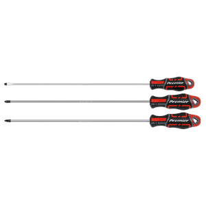 Sealey AK4372 GripMAX® Screwdriver Set Long 3pc - AK4372 - Sealey Tools UK - Trade Counter Direct