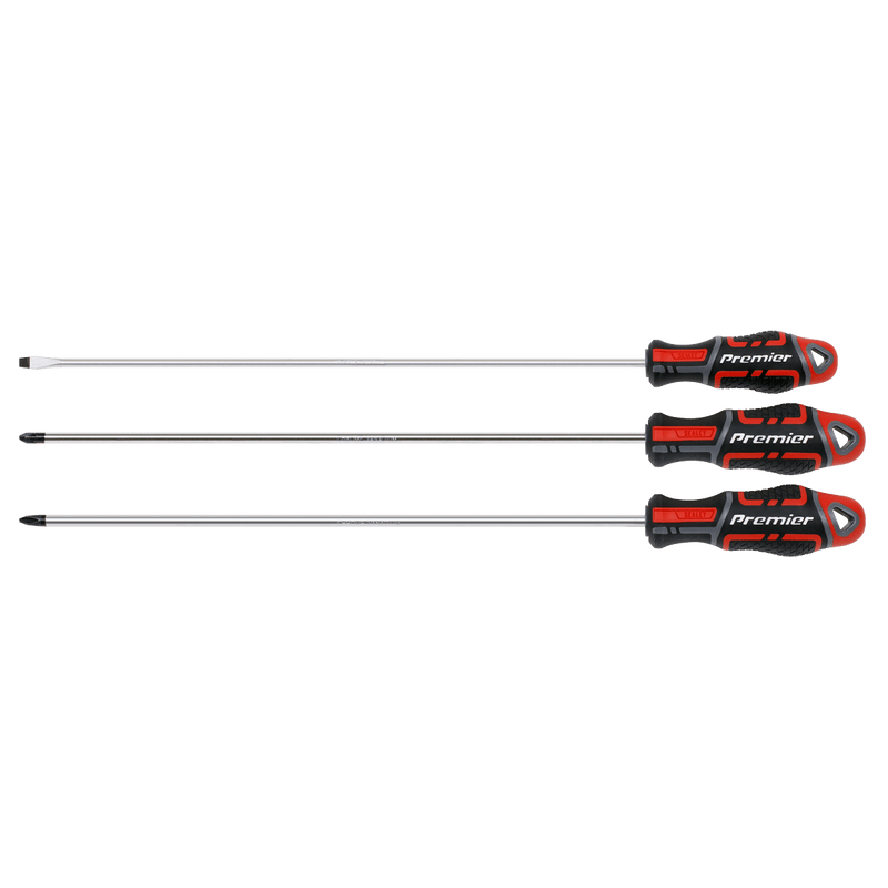 Sealey AK4372 GripMAX® Screwdriver Set Long 3pc - AK4372 - Sealey Tools UK - Trade Counter Direct