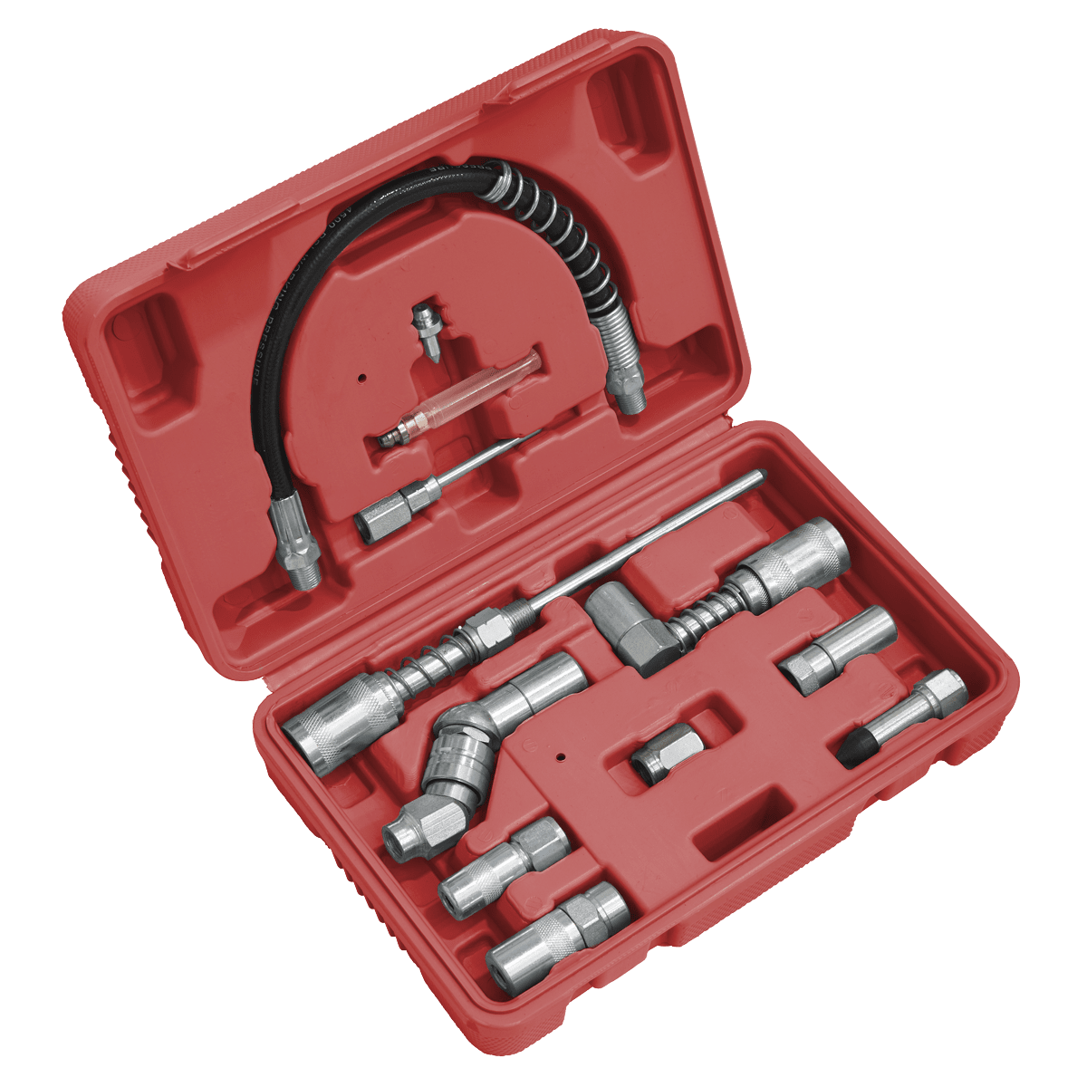 Sealey AK4482 Grease Gun Adaptor Kit 12pc - AK4482 - Sealey Tools UK - Trade Counter Direct