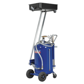 Sealey AK462DX Mobile Oil Drainer with Probes 80L Cantilever Air Discharge - AK462DX - Sealey Tools UK - Trade Counter Direct