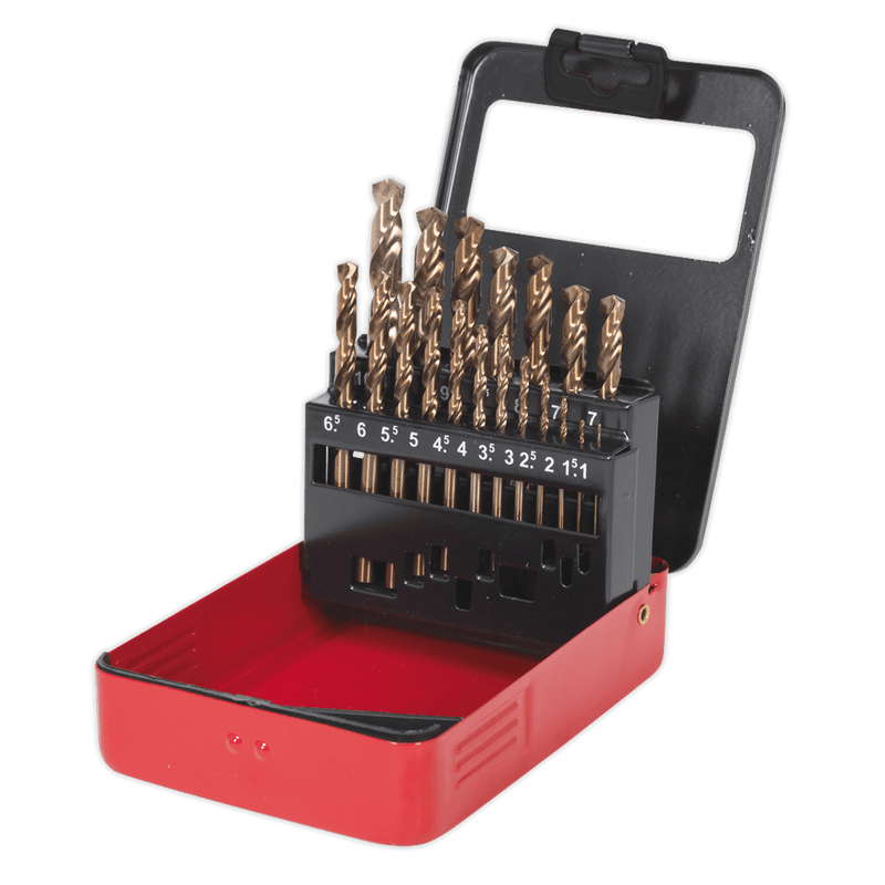 Sealey AK4701 HSS Cobalt Fully Ground Drill Bit Set 19pc - AK4701 - Sealey Tools UK - Trade Counter Direct