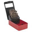Sealey AK4702 HSS Cobalt Split Point Fully Ground Drill Bit Set 25pc Metric - AK4702 - Sealey Tools UK - Trade Counter Direct
