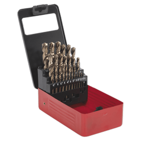 Sealey AK4702 HSS Cobalt Split Point Fully Ground Drill Bit Set 25pc Metric - AK4702 - Sealey Tools UK - Trade Counter Direct