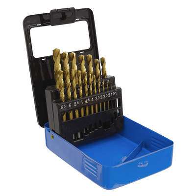 Sealey AK4719 HSS Fully Ground Drill Bit Set 19pc - DIN 338 - AK4719 - Sealey Tools UK - Trade Counter Direct