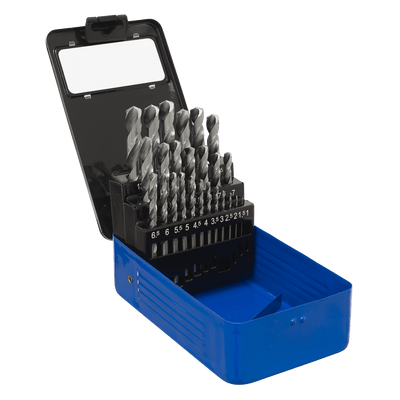 Sealey AK47251 HSS Split Point Fully Ground Drill Bit Set 25pc Metric - AK47251 - Sealey Tools UK - Trade Counter Direct