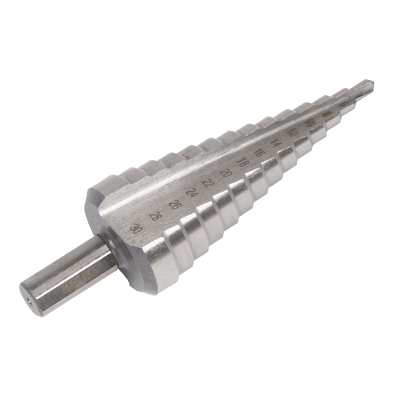 Sealey AK4745 Straight Flute HSS 4341 Step Drill Bit 4-30mm - AK4745 - Sealey Tools UK - Trade Counter Direct