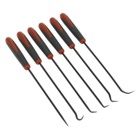 Sealey AK5215 6pc Extra - Long Pick & Hook Set - AK5215 - Sealey Tools UK - Trade Counter Direct
