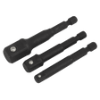Sealey AK5521 Impact Socket Adaptor Set 3pc - AK5521 - Sealey Tools UK - Trade Counter Direct