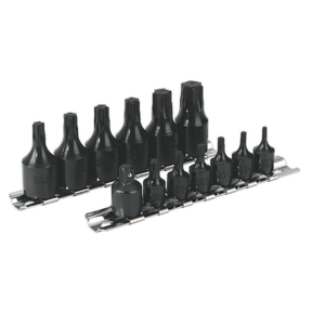 Sealey AK5584 TRX - Star* Socket Bit Set 13pc 1/4" & 3/8"Sq Drive - AK5584 - Sealey Tools UK - Trade Counter Direct
