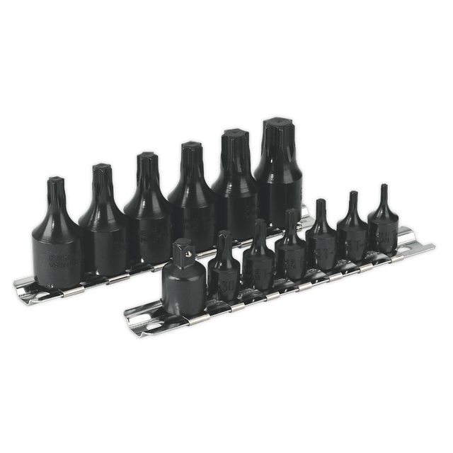 Sealey AK5584 TRX - Star* Socket Bit Set 13pc 1/4" & 3/8"Sq Drive - AK5584 - Sealey Tools UK - Trade Counter Direct