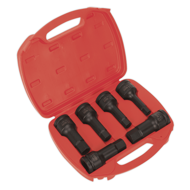 Sealey AK5586 Impact Hex Socket Bit Set 6pc 3/4"Sq Drive - AK5586 - Sealey Tools UK - Trade Counter Direct