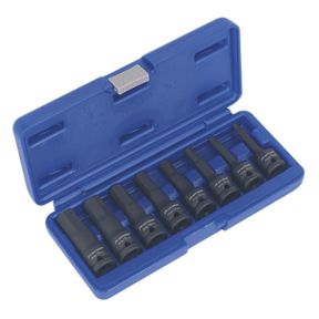 Sealey AK5601 Impact Hex Socket Bit Set 8pc 1/2"Sq Drive - AK5601 - Sealey Tools UK - Trade Counter Direct