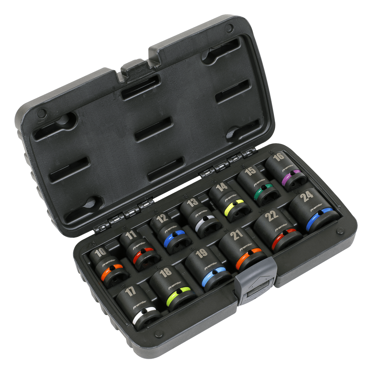 Sealey AK5617M Impact Socket Set 13pc 1/2"Sq Drive Metric - AK5617M - Sealey Tools UK - Trade Counter Direct