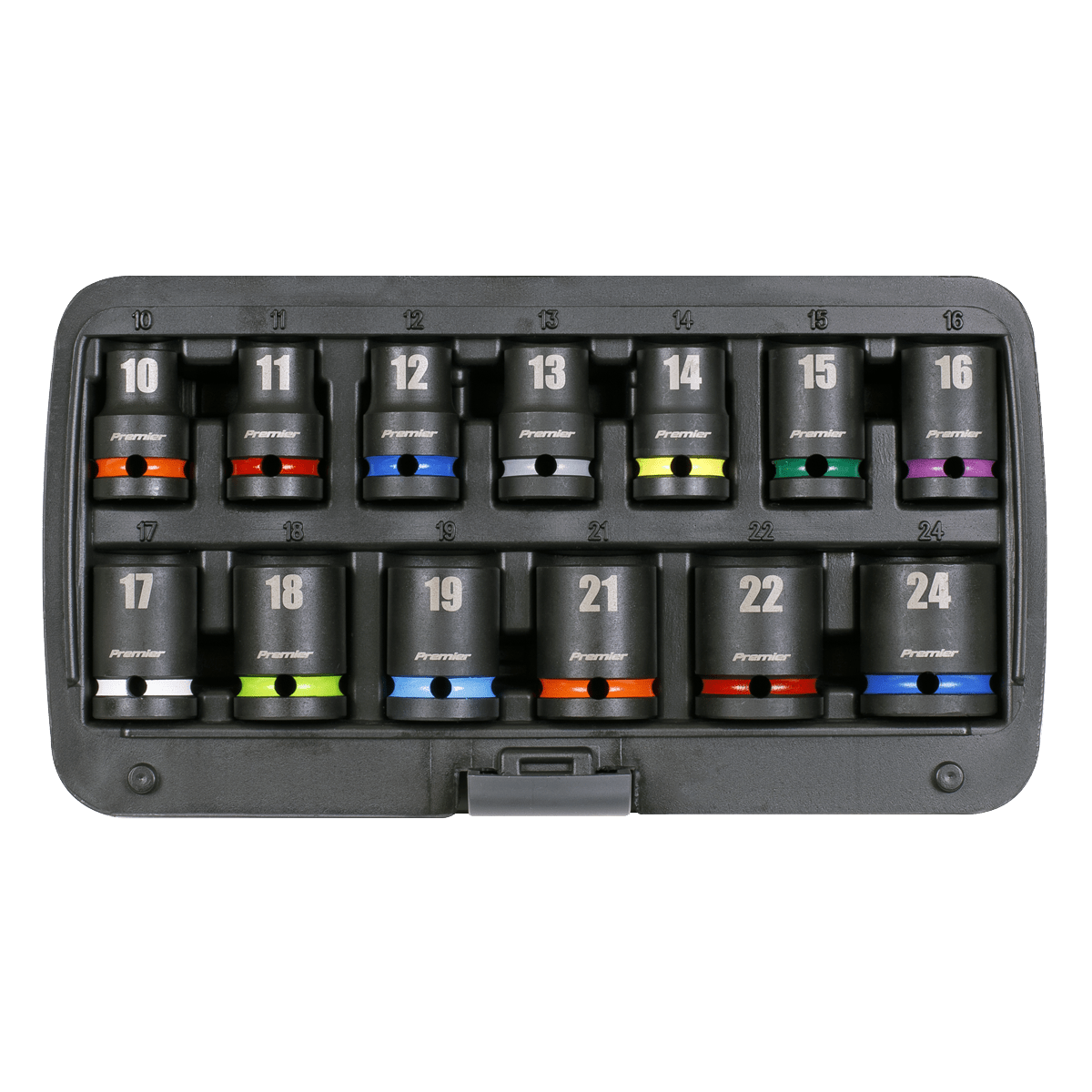 Sealey AK5617M Impact Socket Set 13pc 1/2"Sq Drive Metric - AK5617M - Sealey Tools UK - Trade Counter Direct