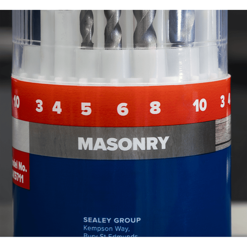 Sealey AK5711DB Combination Drill Bit Sets - Display box of 6 - AK5711DB - Sealey Tools UK - Trade Counter Direct