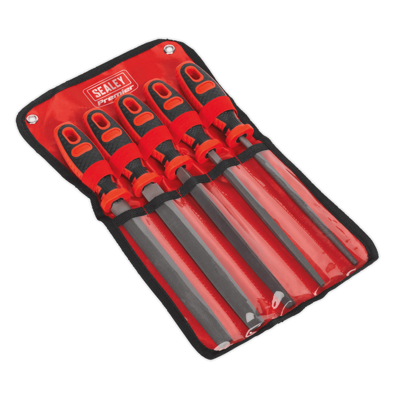 Sealey AK573 Premier Engineer’s File Set 200mm 5pc - AK573 - Sealey Tools UK - Trade Counter Direct