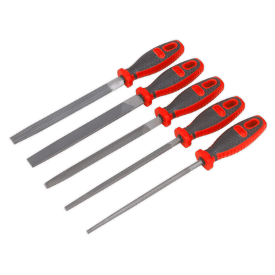 Sealey AK573 Premier Engineer’s File Set 200mm 5pc - AK573 - Sealey Tools UK - Trade Counter Direct