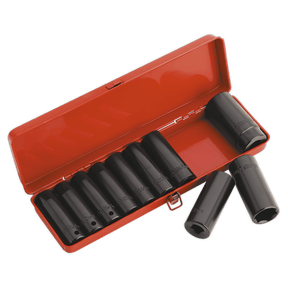 Sealey AK58/11M Impact Socket Set 10pc 1/2"Sq Drive Deep Metric - AK58/11M - Sealey Tools UK - Trade Counter Direct