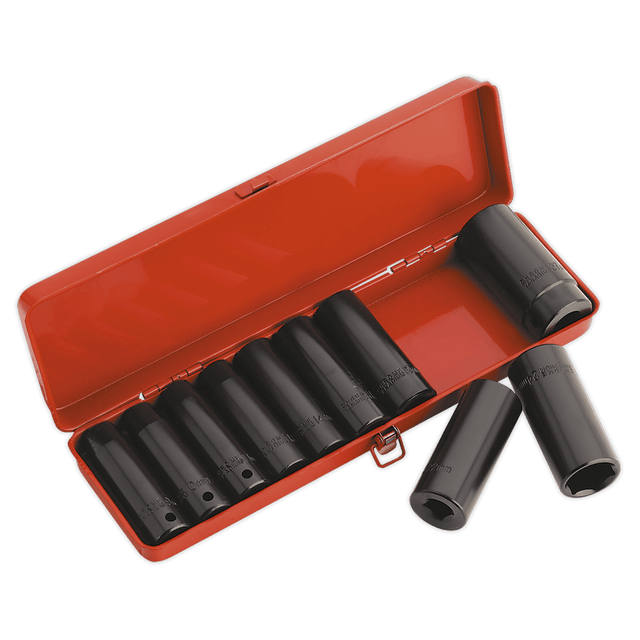 Sealey AK58/11M Impact Socket Set 10pc 1/2"Sq Drive Deep Metric - AK58/11M - Sealey Tools UK - Trade Counter Direct