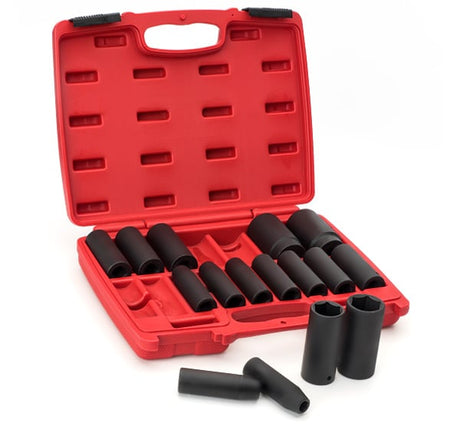 Sealey AK5816M Impact Socket Set 16pc 1/2 Sq Drive Deep Metr - AK5816M - Sealey Tools UK - Trade Counter Direct