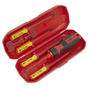 Sealey AK61280 Screwdriver Set Interchangeable 8pc - VDE Approved - AK61280 - Sealey Tools UK - Trade Counter Direct