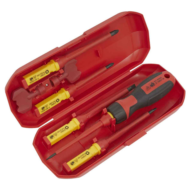Sealey AK61280 Screwdriver Set Interchangeable 8pc - VDE Approved - AK61280 - Sealey Tools UK - Trade Counter Direct