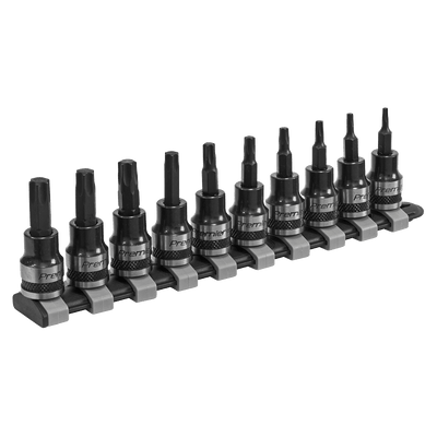 Sealey AK6207B TRX - Star* Socket Bit Set 10pc 3/8"Sq Drive Black Series - AK6207B - Sealey Tools UK - Trade Counter Direct
