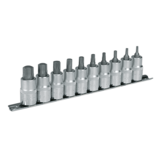 Sealey AK6208 TRX - Star* Socket Bit Set 10pc 1/2"Sq Drive - AK6208 - Sealey Tools UK - Trade Counter Direct