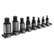 Sealey AK6214B Spline Socket Bit Set 8pc 1/4", 3/8" & 1/2"Sq Drive Black Series - AK6214B - Sealey Tools UK - Trade Counter Direct