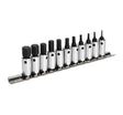 Sealey AK62251 Hex Socket Bit Set 11pc 1/4in Sq Drive Metric - Specialised Bits & Sockets - SLY-17580 - Sealey Tools UK - Trade Counter Direct