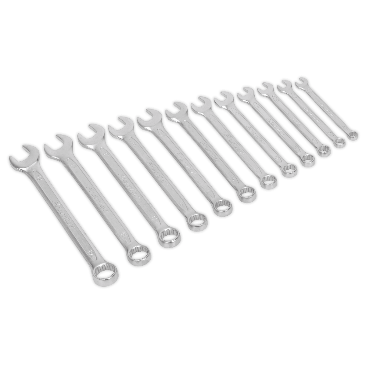 Sealey AK6325 Combination Spanner Set 12pc Cold Stamped Metric - AK6325 - Sealey Tools UK - Trade Counter Direct