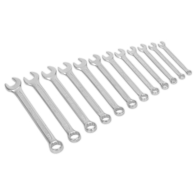 Sealey AK6325 Combination Spanner Set 12pc Cold Stamped Metric - AK6325 - Sealey Tools UK - Trade Counter Direct