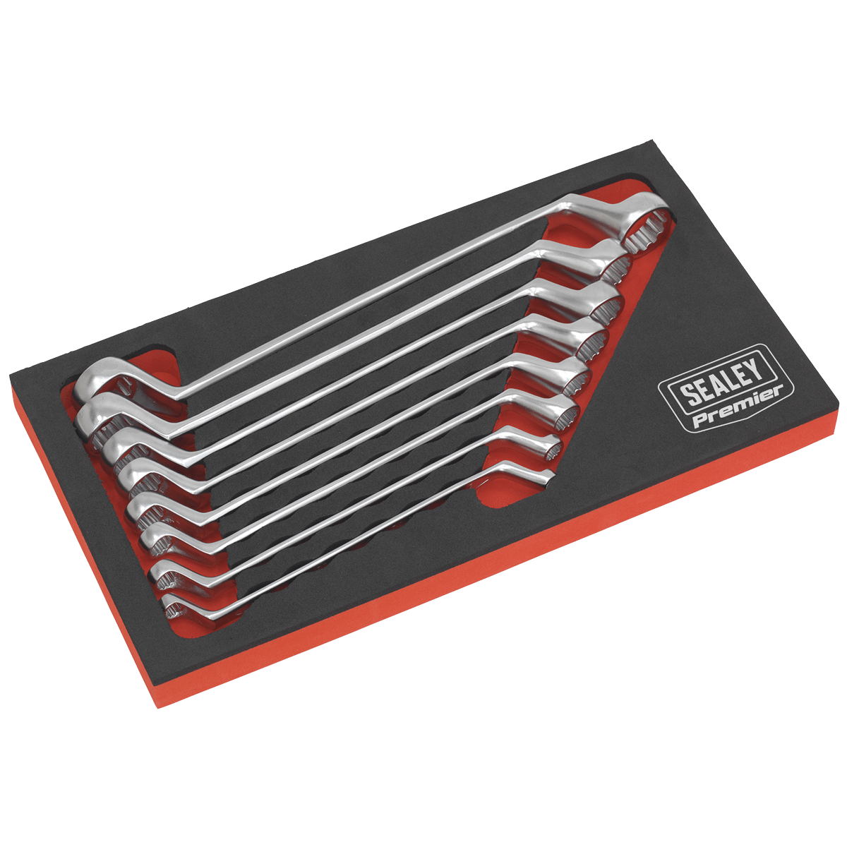 Sealey AK63257 Offset Double End Ring Spanner Set 8pc Metric - AK63257 - Sealey Tools UK - Trade Counter Direct