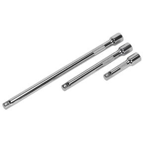 Sealey AK6340 Extension Bar Set 3pc 3/8"Sq Drive - AK6340 - Sealey Tools UK - Trade Counter Direct
