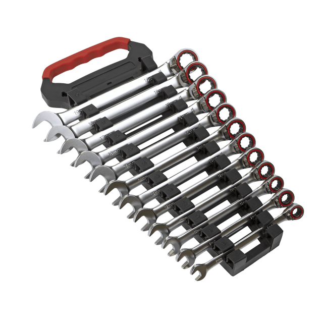 Sealey AK63944 Reversible Ratchet Combination Spanner Set 12pc Metric Platinum Series - AK63944 - Sealey Tools UK - Trade Counter Direct