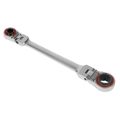 Sealey AK63947 Ratchet Ring Spanner 4 - in - 1 Flexi - Head Reversible Metric Platinum Series - AK63947 - Sealey Tools UK - Trade Counter Direct