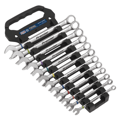 Sealey AK63950 Combination Spanner Set Anti - Slip 12pc Metric - Platinum Series - AK63950 - Sealey Tools UK - Trade Counter Direct