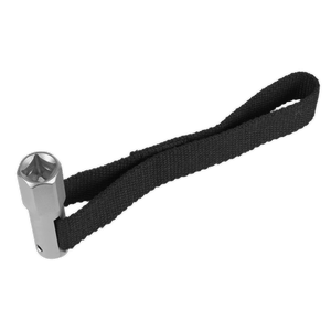 Sealey AK640 Oil Filter Strap Wrench 1/2"Sq Drive 120mm Capacity - AK640 - Sealey Tools UK - Trade Counter Direct